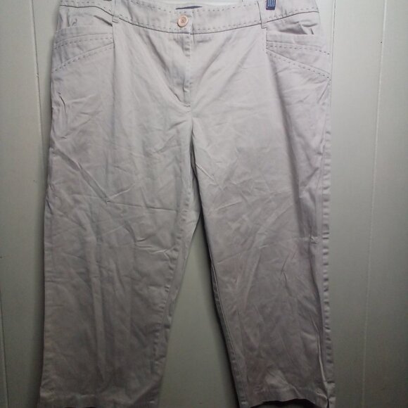Tribal Studio Capri Pants 14 Straight Khaki Tan - Picture 15 of 15